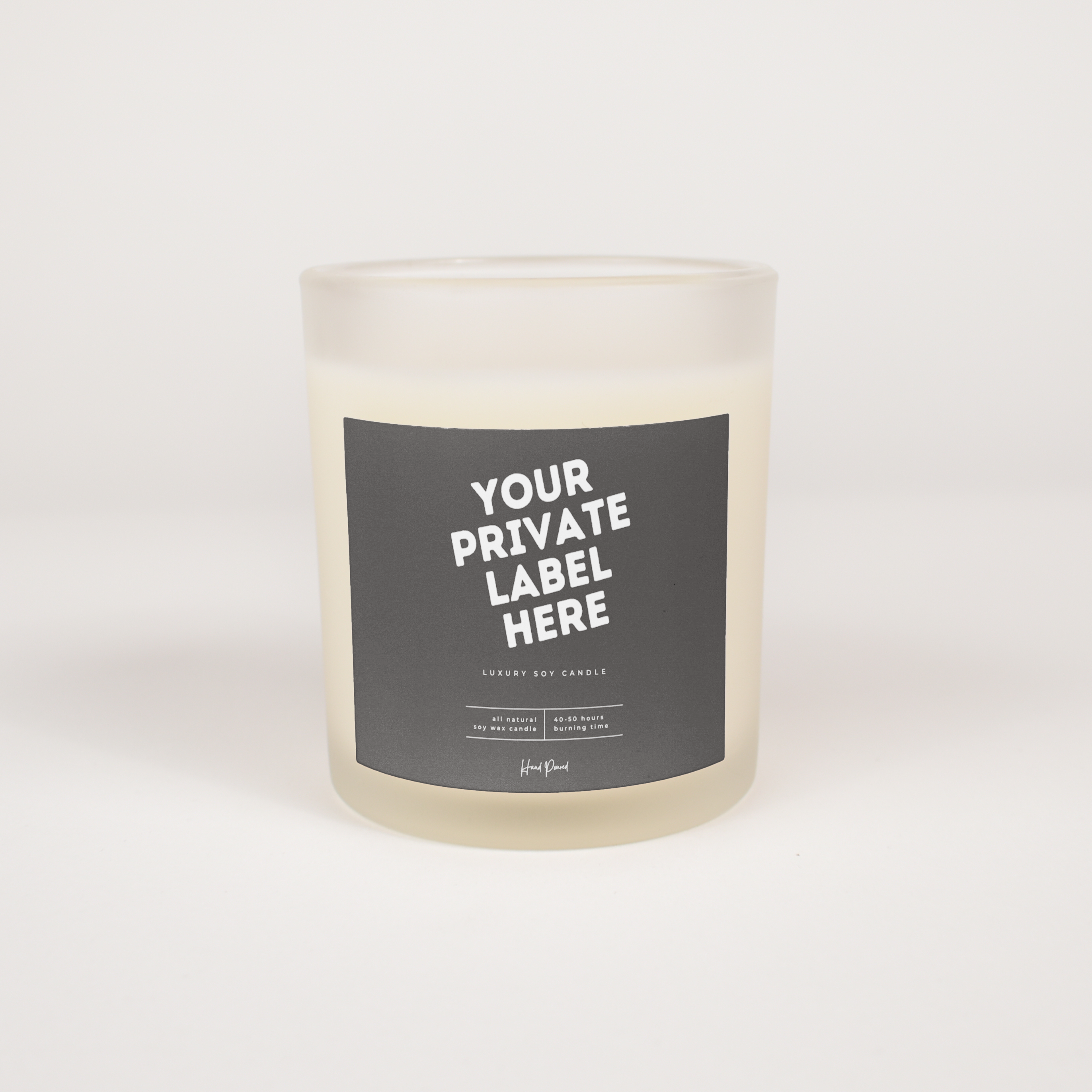 Frosted Glass 11oz Candle